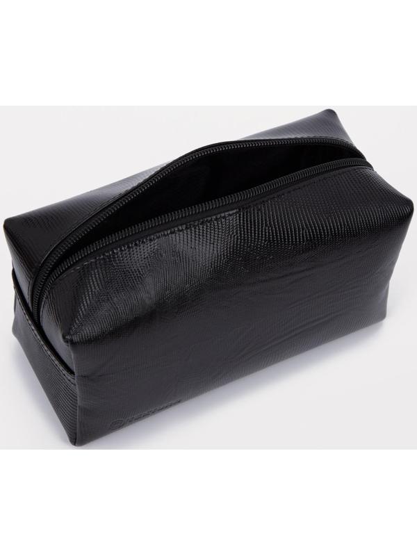 Косметичка на молнии, цвет чёрный