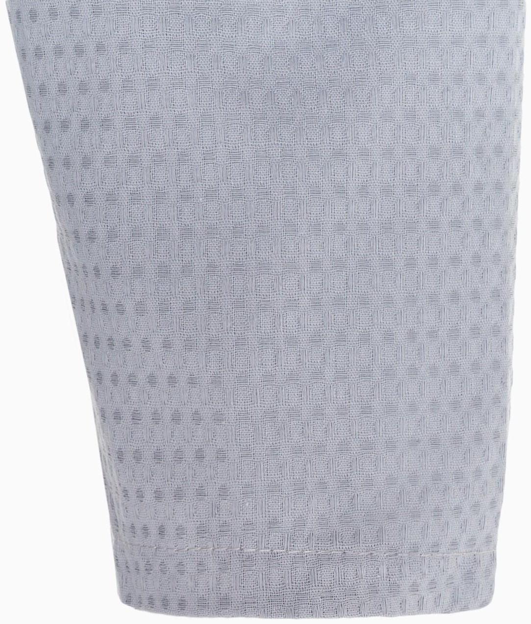 Халат вафельный мужской удлинённый Экономь и Я размер 50-52, цвет серый, 100% хлопок, 200г/м2