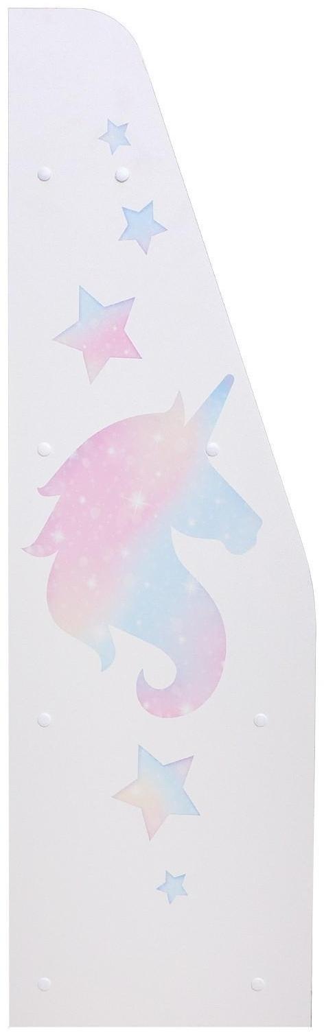 Стеллаж с сужением «Волшебный единорог», три полки