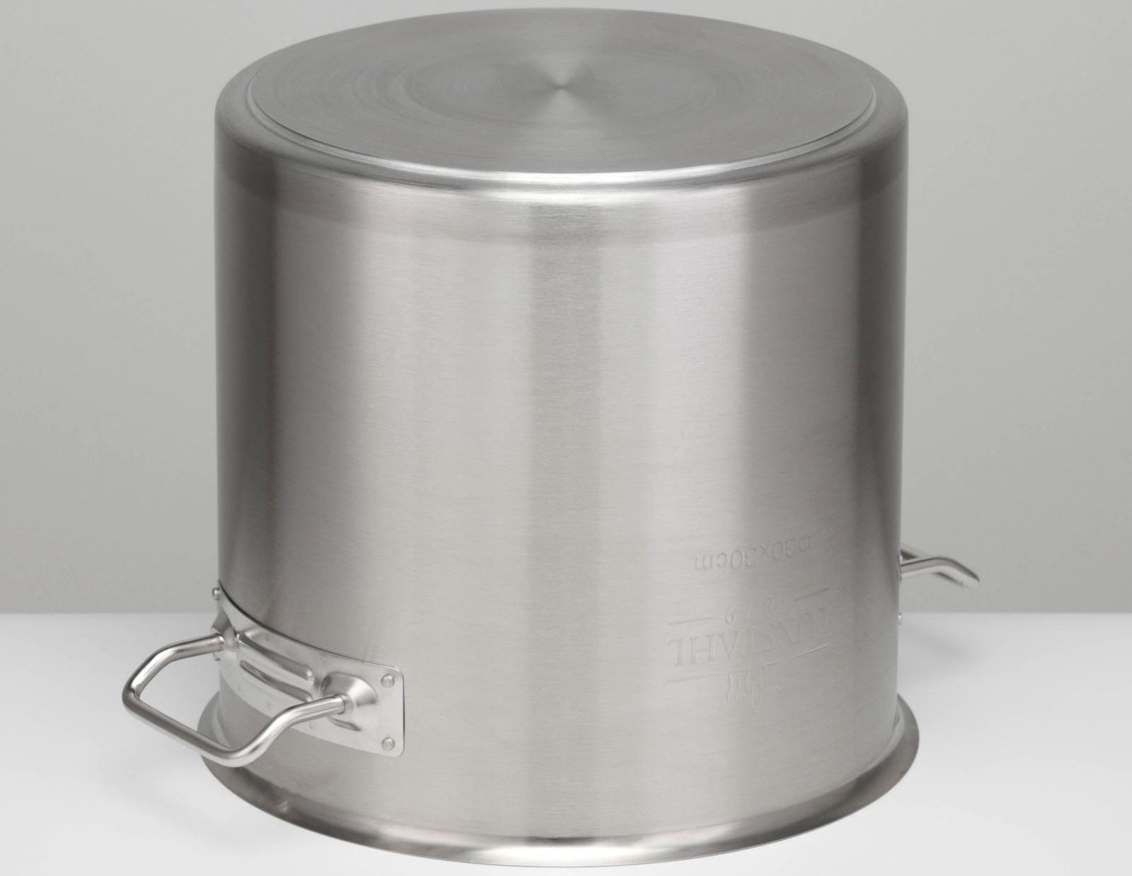 Котёл, 20 л, d=30 см, h=30 см, металлическая крышка, тройное дно, индукция, нержавеющая сталь