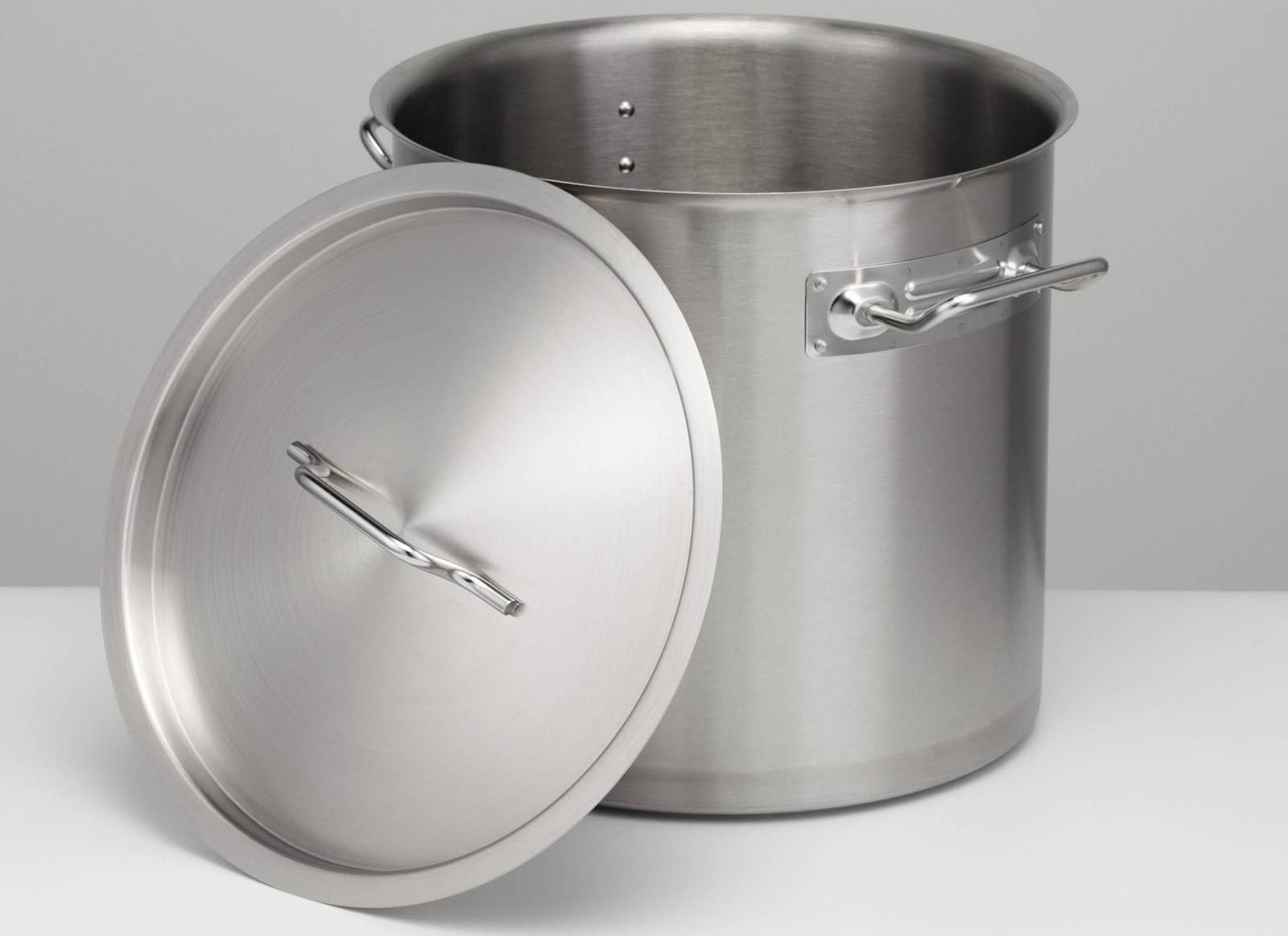 Котёл, 20 л, d=30 см, h=30 см, металлическая крышка, тройное дно, индукция, нержавеющая сталь