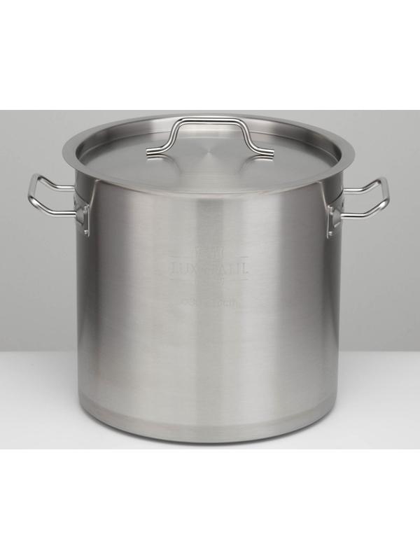 Котёл, 20 л, d=30 см, h=30 см, металлическая крышка, тройное дно, индукция, нержавеющая сталь