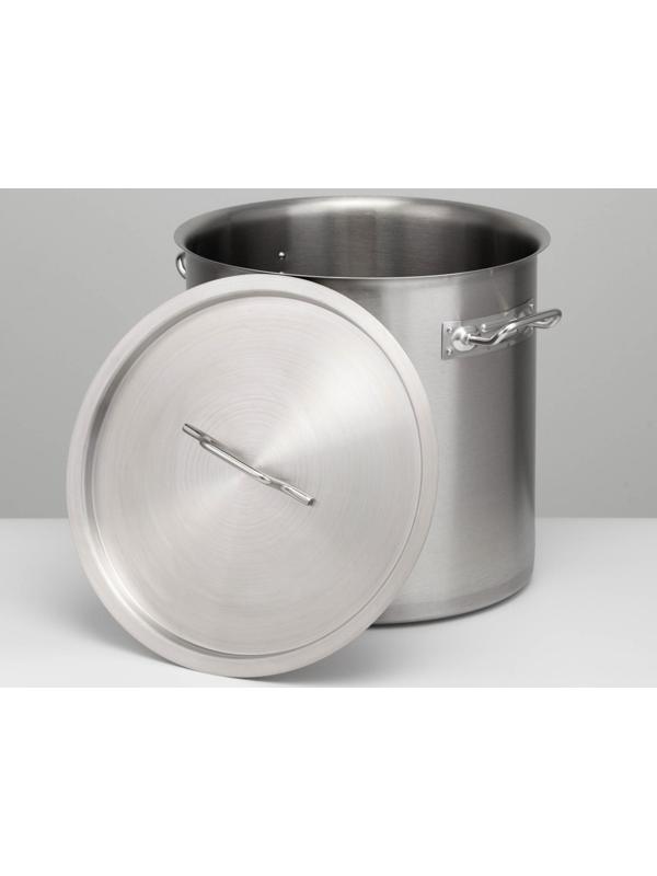 Котёл профессиональный, 25 л, d=32 см, h=32 см, металлическая крышка, тройное дно, индукция