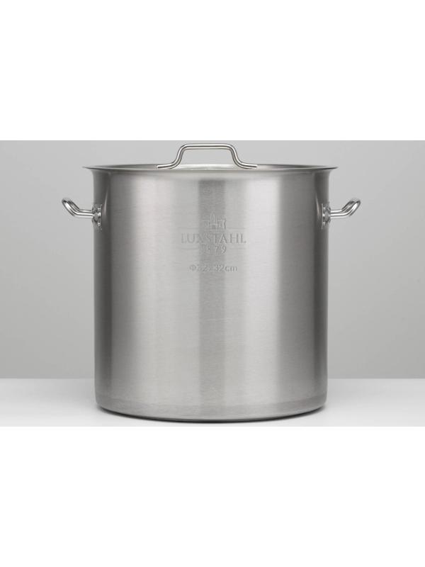 Котёл профессиональный, 25 л, d=32 см, h=32 см, металлическая крышка, тройное дно, индукция