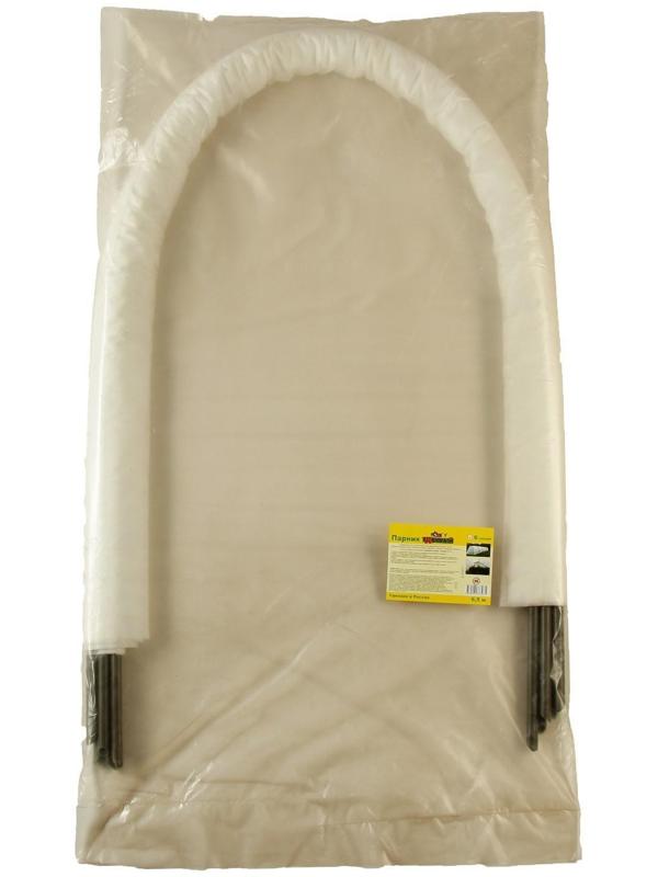 Парник прошитый, длина 6 м, 7 дуг из пластика, дуга L = 2.4 м, d = 16 мм, спанбонд 35 г/м², «уДачный»