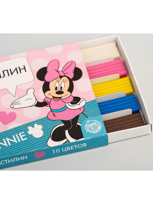 Пластилин 10 цветов 150 г «Минни», Минни Маус