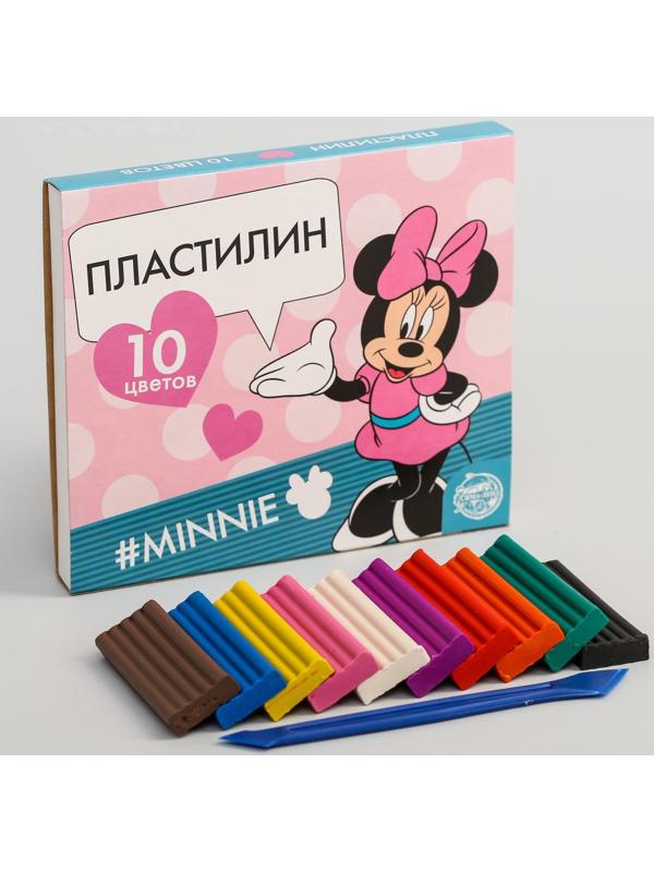Пластилин 10 цветов 150 г «Минни», Минни Маус