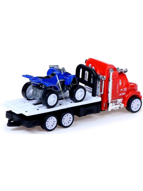 Грузовик инерционный «Эвакуатор» с квадроциклом, МИКС