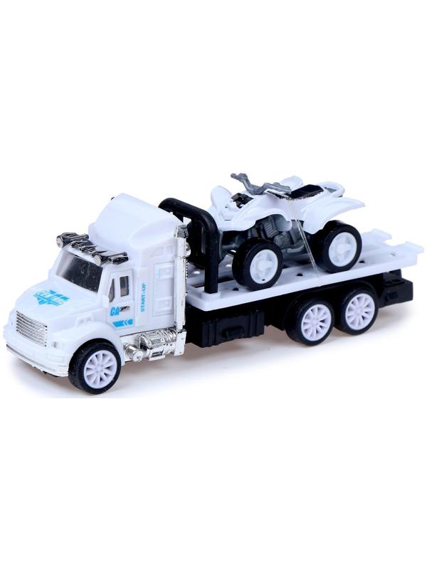 Грузовик инерционный «Эвакуатор» с квадроциклом, МИКС