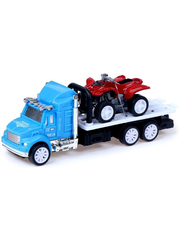 Грузовик инерционный «Эвакуатор» с квадроциклом, МИКС