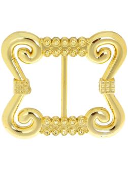 Пряжка, 8 х 6,4 см, цвет жёлтый