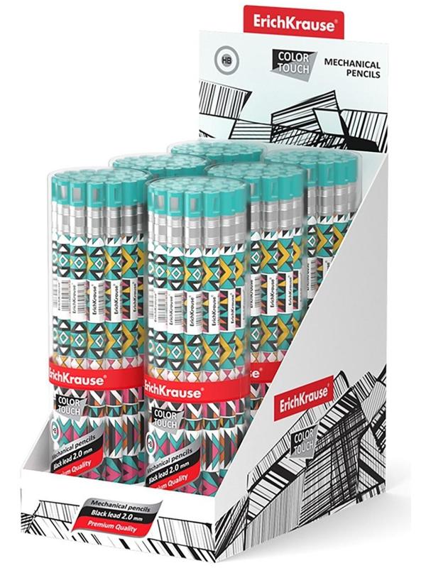 Карандаш механический НВ, 2,0 мм, ErichKrause ColorTouch Ornament, с точилкой, корпус 