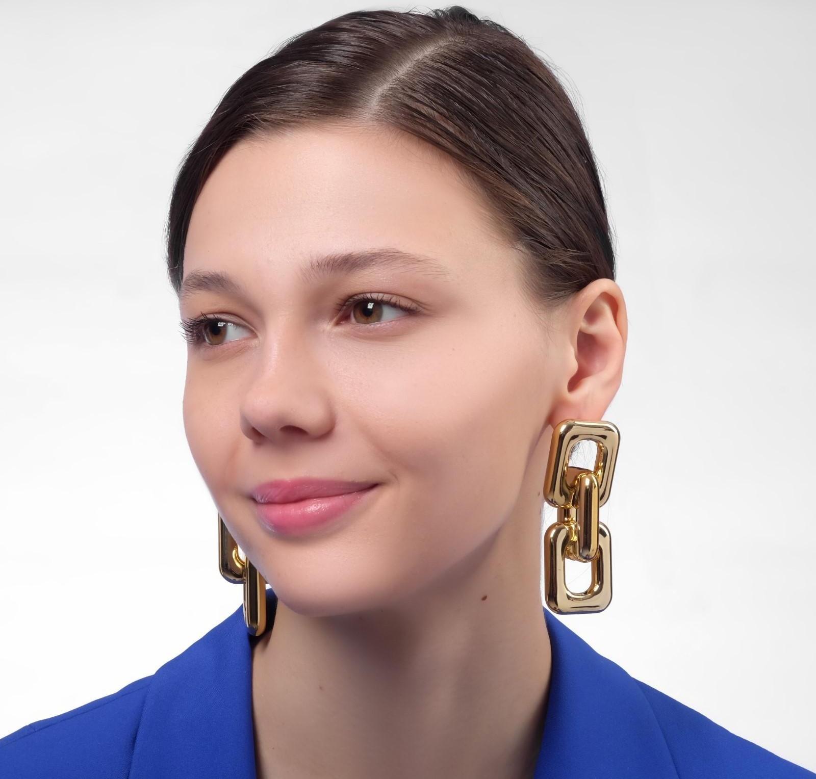 Серьги металл 