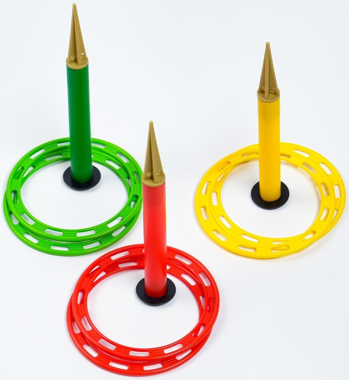 Кольцеброс уличный, 3 стойки, 6 колец