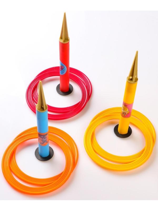 Кольцеброс уличный, 3 стойки, 6 колец