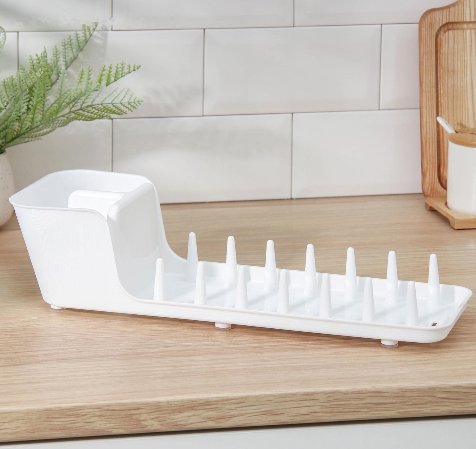 Сушилка для посуды Виолет Mini, 39×12,5×11 см, цвет белый