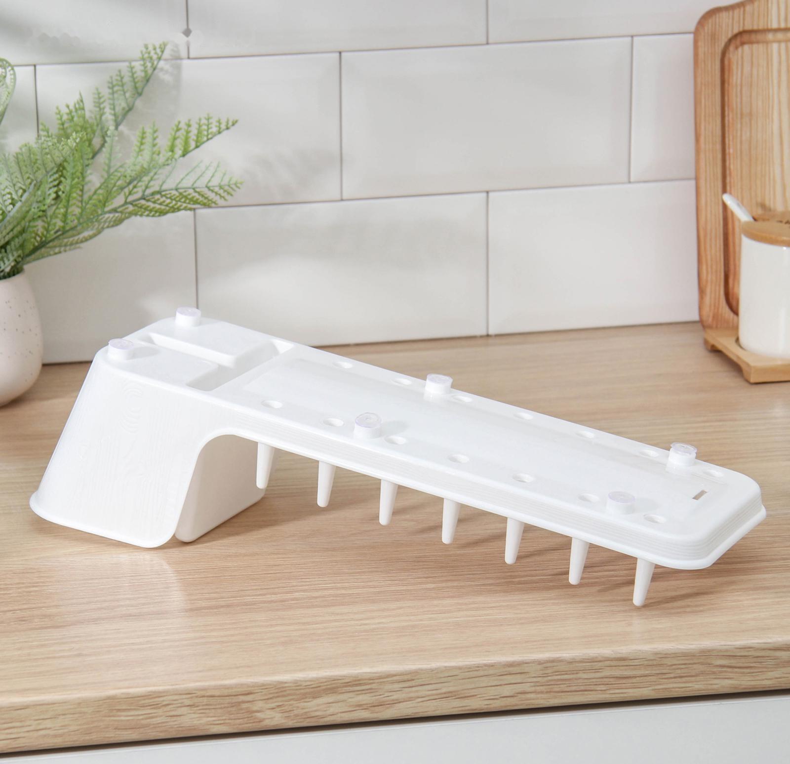 Сушилка для посуды Виолет Mini, 39×12,5×11 см, цвет белый