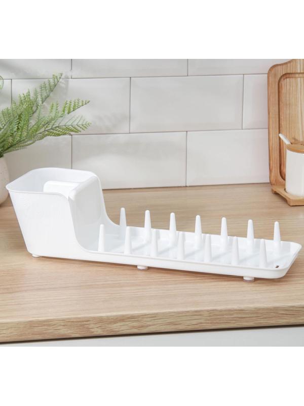 Сушилка для посуды Виолет Mini, 39×12,5×11 см, цвет белый