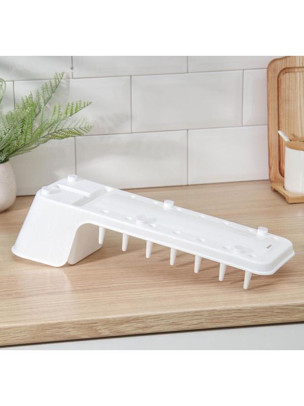 Сушилка для посуды Виолет Mini, 39×12,5×11 см, цвет белый