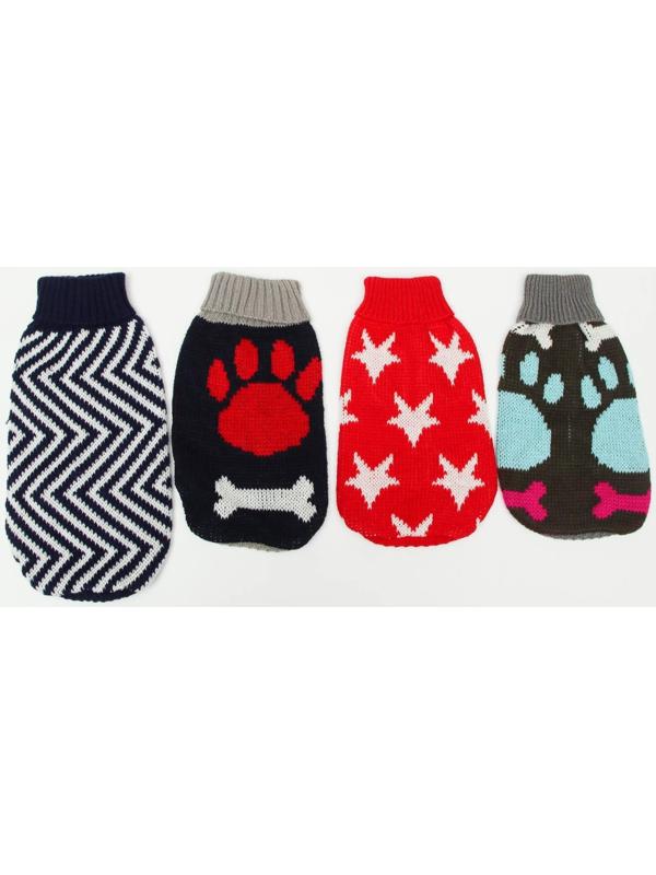 Свитер, размер 8 (26-30 см), микс расцветок