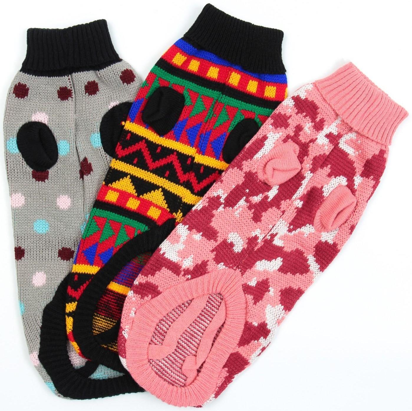 Свитер, размер 16 (ДС 45-60, ОШ 20-37, ОГ 37-52 см), микс расцветок