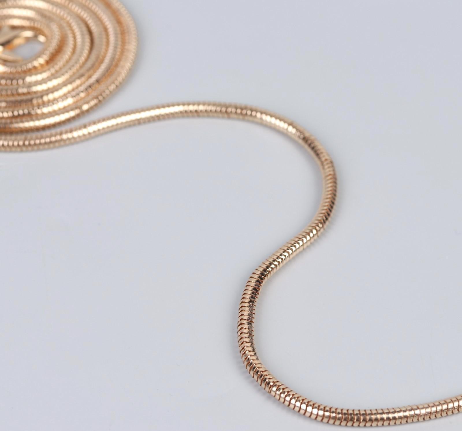 Цепочка для сумки, с карабинами, железная, 3 мм, 120 см, цвет золотой