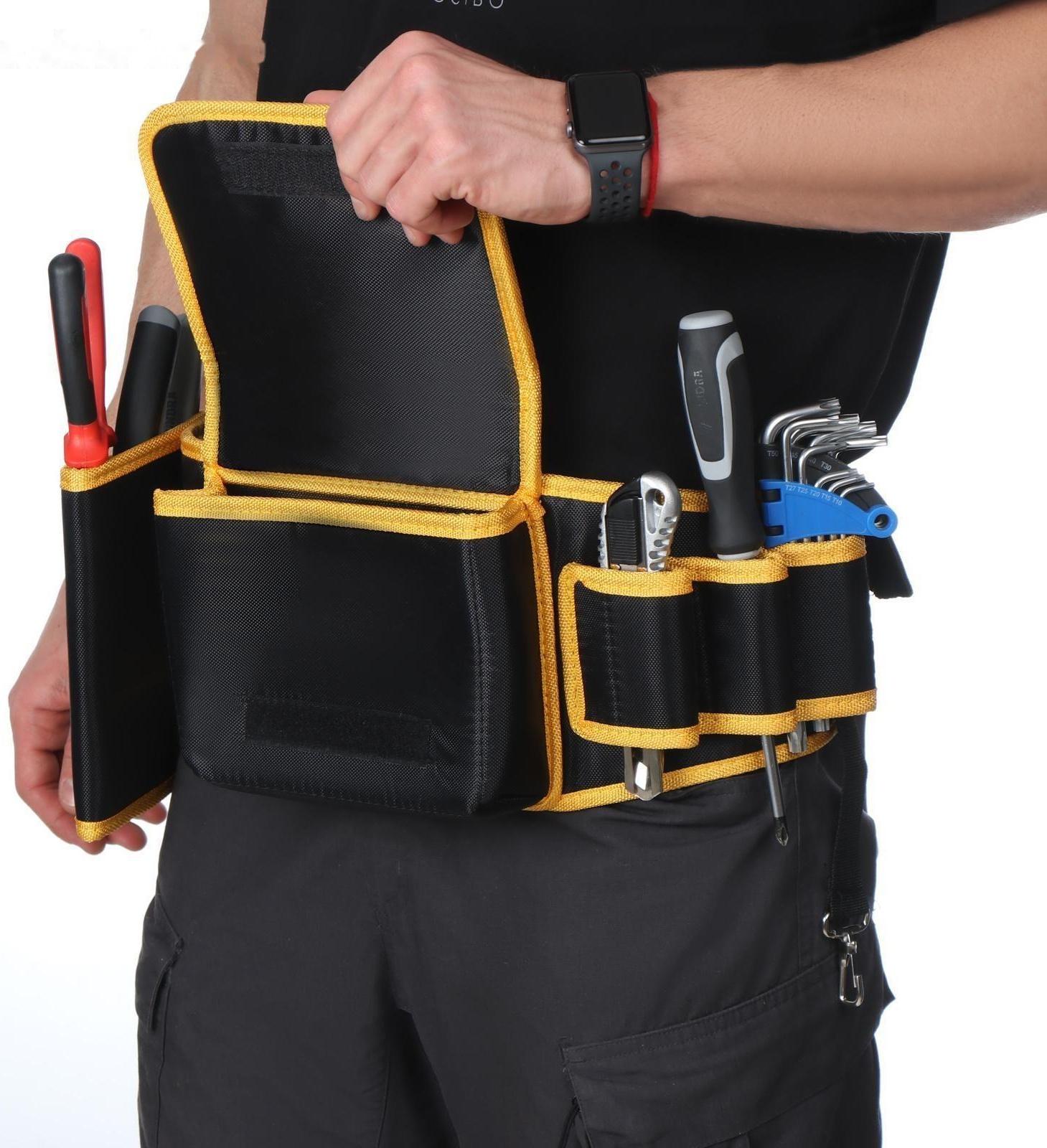 Поясная сумка для садового инструмента, на ремне, 6 карманов