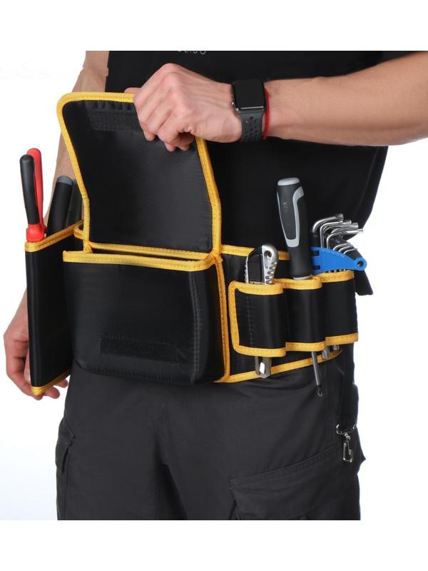 Поясная сумка для садового инструмента, на ремне, 6 карманов