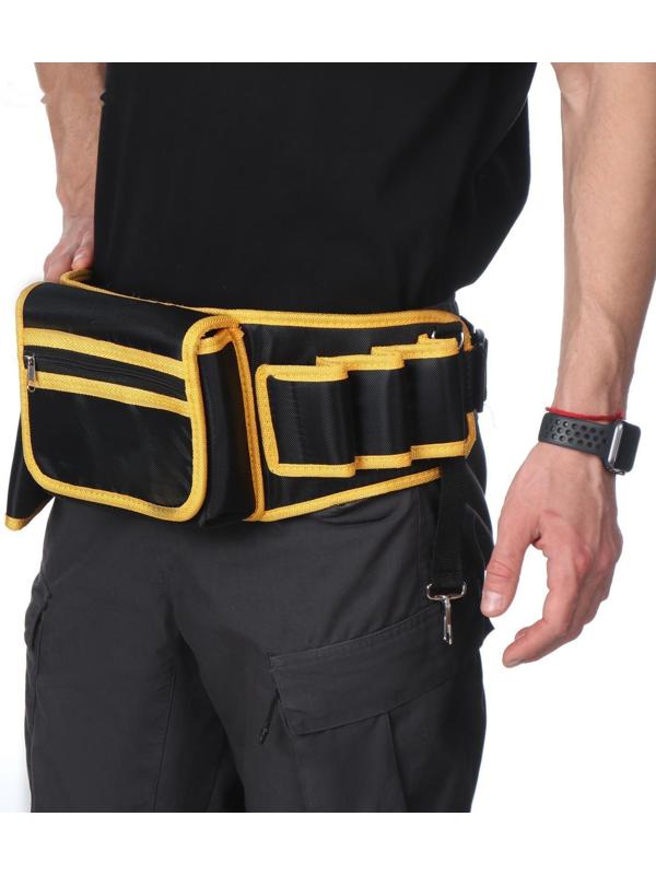 Поясная сумка для садового инструмента, на ремне, 6 карманов