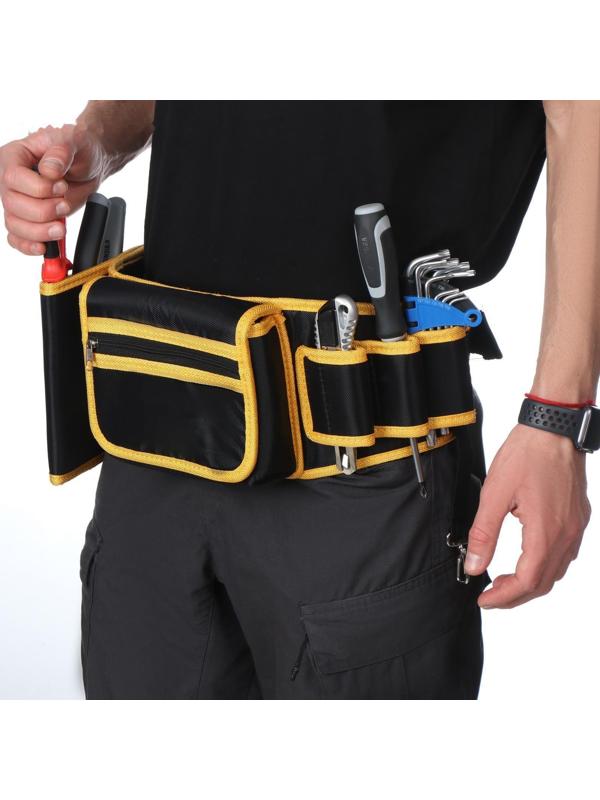 Поясная сумка для садового инструмента, на ремне, 6 карманов