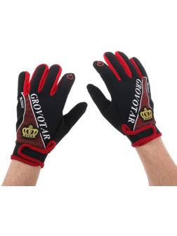 Перчатки мотоциклетные, межсезонные, одноразмерные, черно-красный