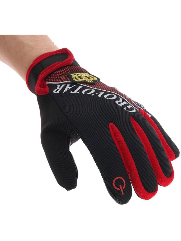Перчатки мотоциклетные, межсезонные, одноразмерные, черно-красный
