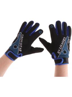 Перчатки мотоциклетные, межсезонные, одноразмерные, черно-синий