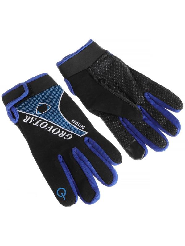 Перчатки мотоциклетные, межсезонные, одноразмерные, черно-синий