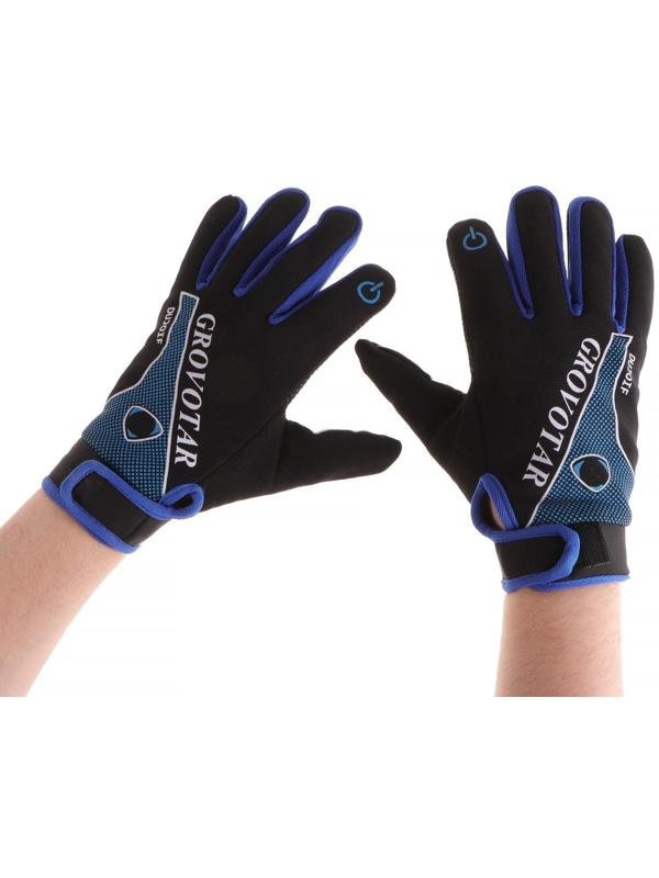 Перчатки мотоциклетные, межсезонные, одноразмерные, черно-синий