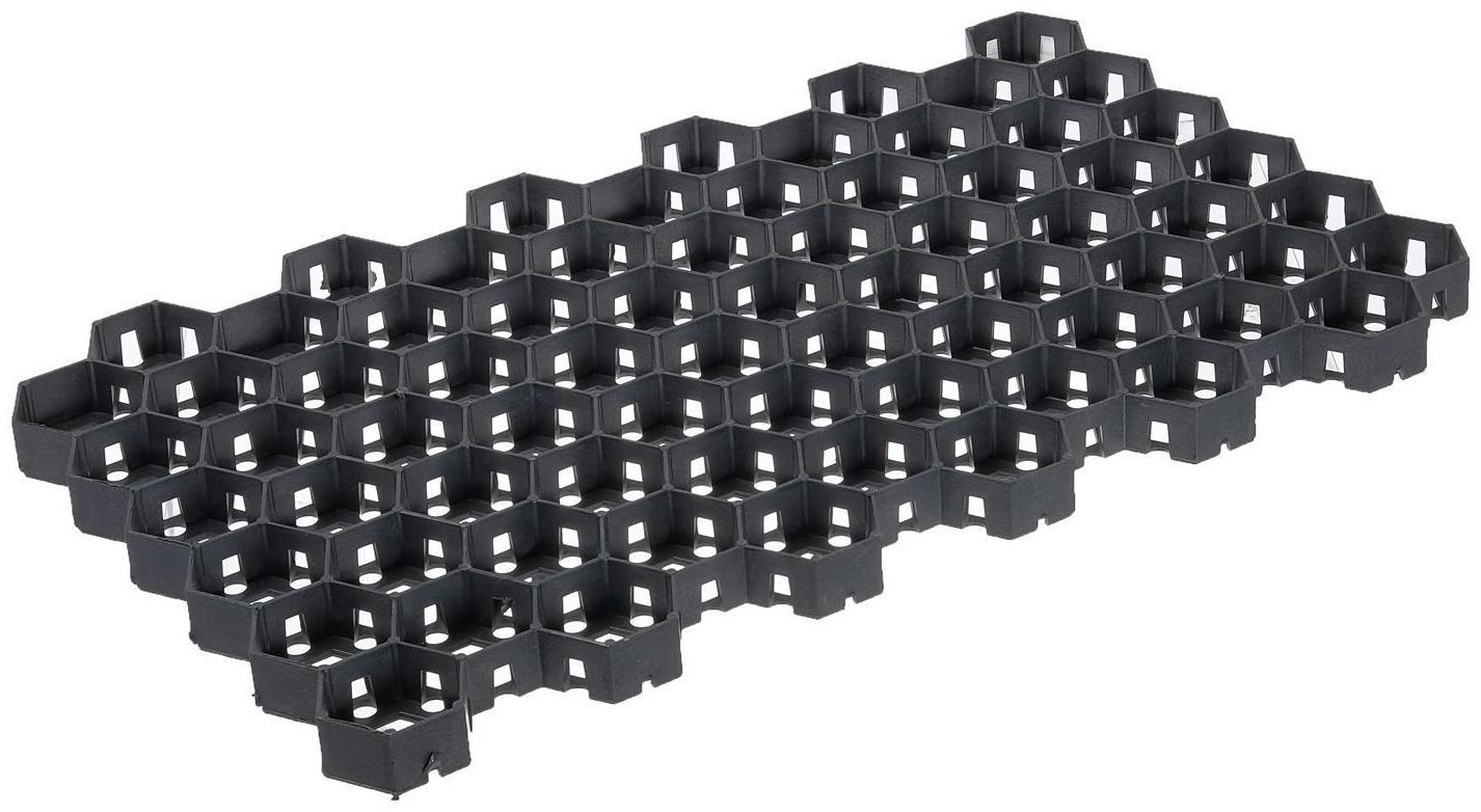 Решётка газонная, 68 × 41 × 3,3 см, класс нагрузки С250 до 25 т., чёрная