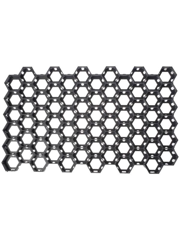 Решётка газонная, 68 × 41 × 3,3 см, класс нагрузки С250 до 25 т., чёрная