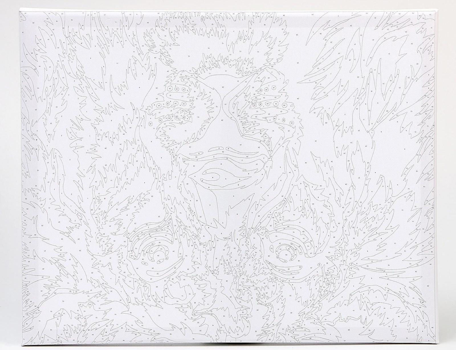 Картина по номерам на холсте с подрамником «Лев» 40х50 см