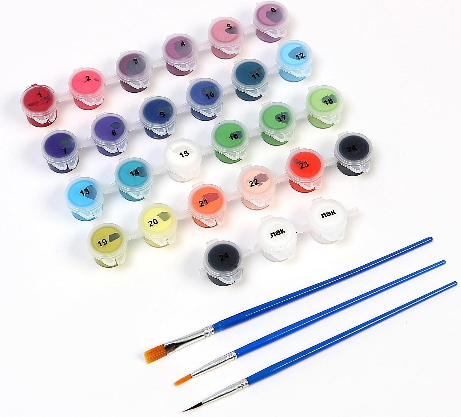 Картина по номерам на холсте с подрамником «Лев» 40х50 см