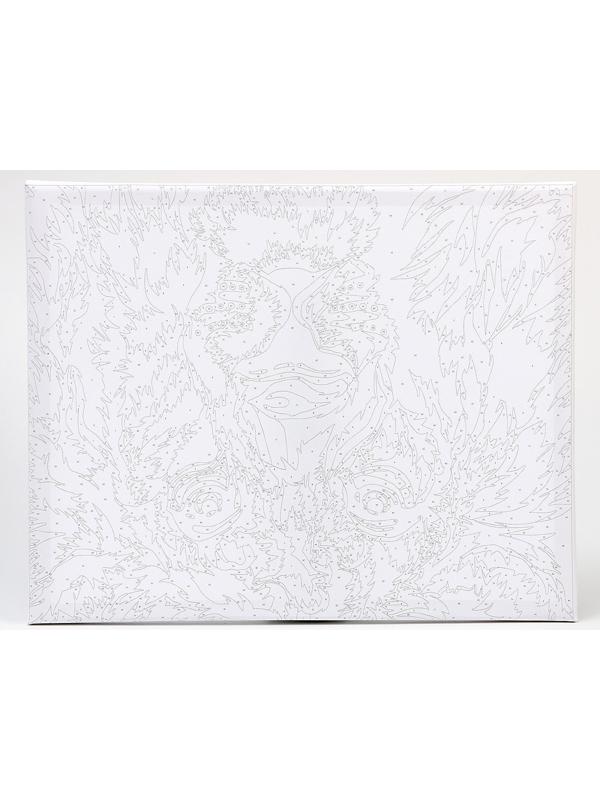 Картина по номерам на холсте с подрамником «Лев» 40х50 см