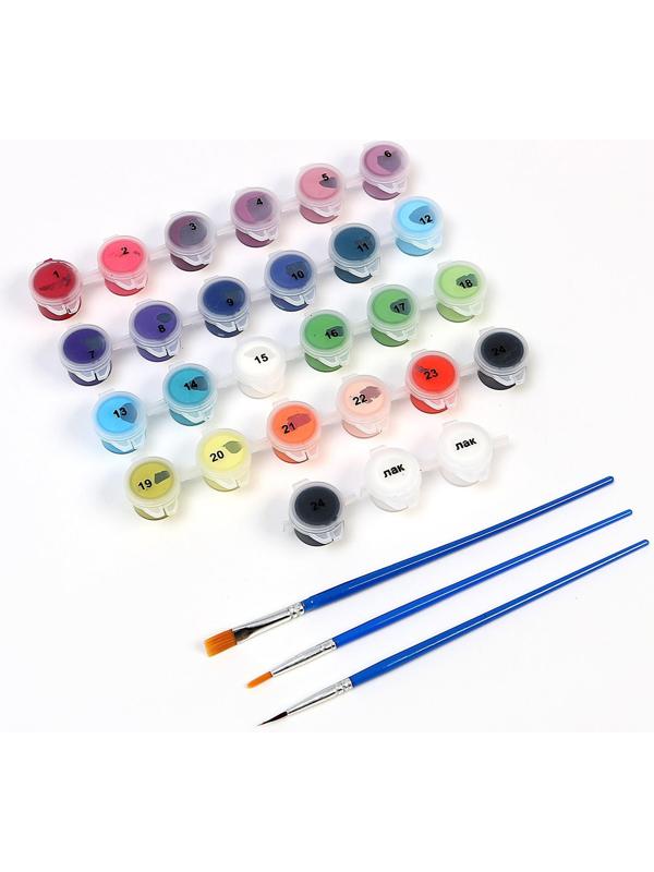 Картина по номерам на холсте с подрамником «Лев» 40х50 см