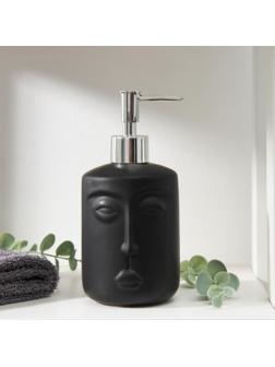 Дозатор для жидкого мыла «Тотем», 330 мл, цвет чёрный