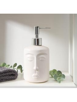 Дозатор для жидкого мыла «Тотем», 330 мл, цвет белый