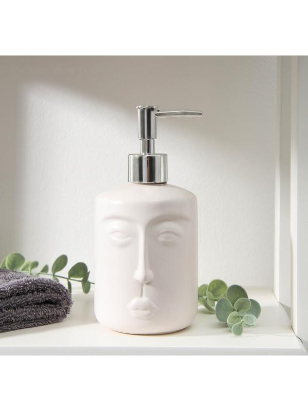 Дозатор для жидкого мыла «Тотем», 330 мл, цвет белый