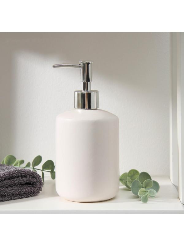 Дозатор для жидкого мыла «Тотем», 330 мл, цвет белый