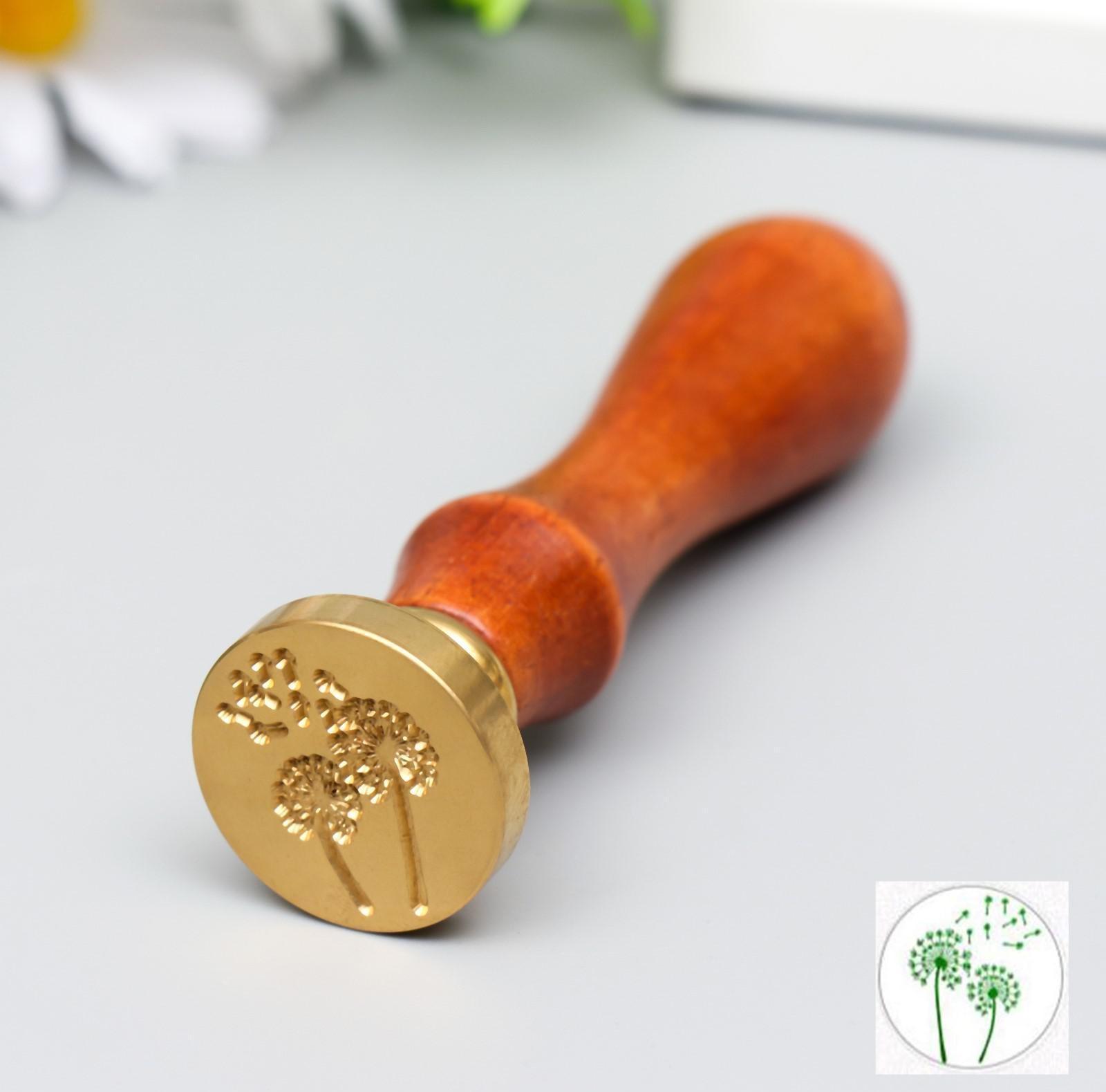 Печать для сургуча с деревянной ручкой 