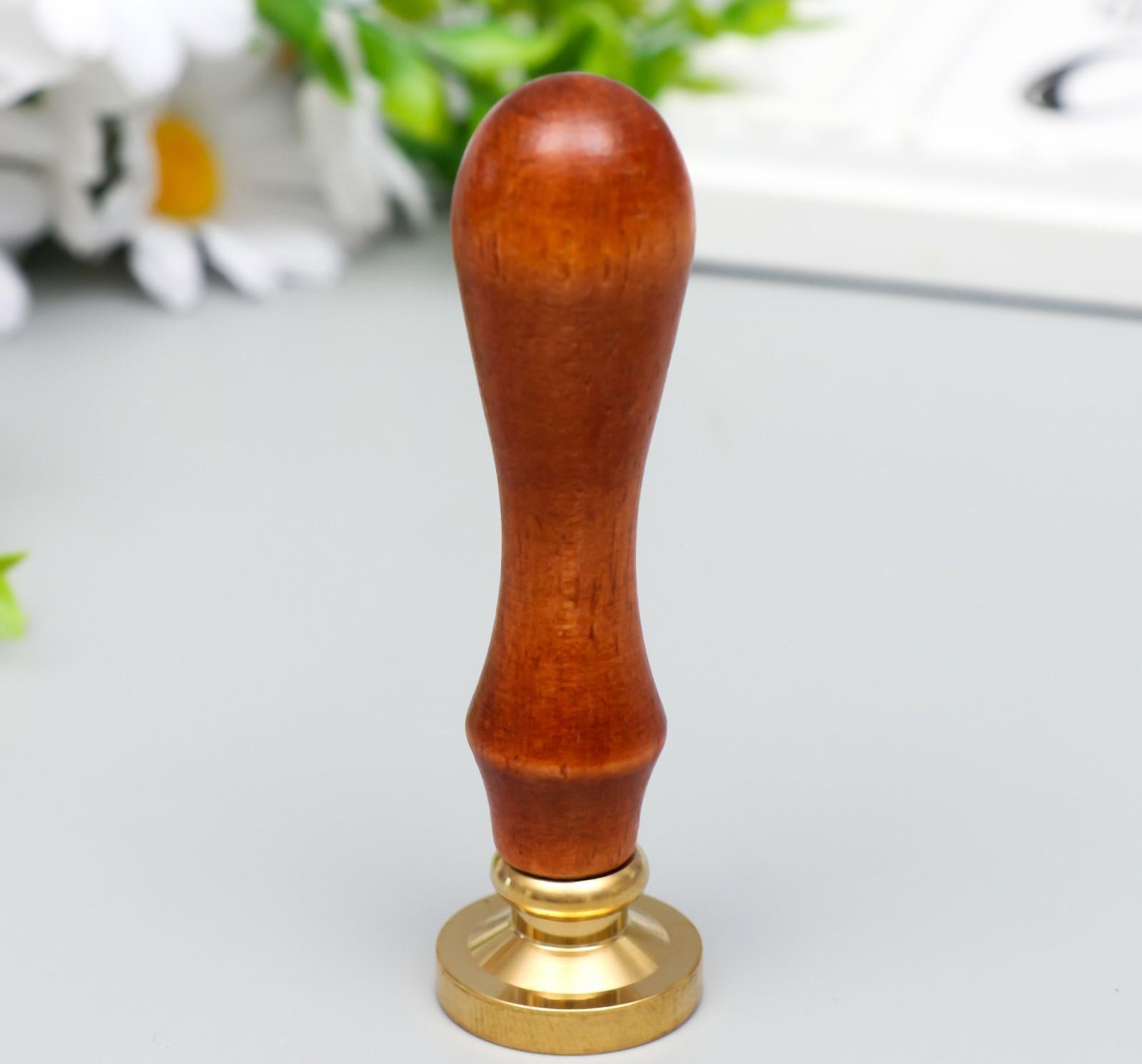 Печать для сургуча с деревянной ручкой 