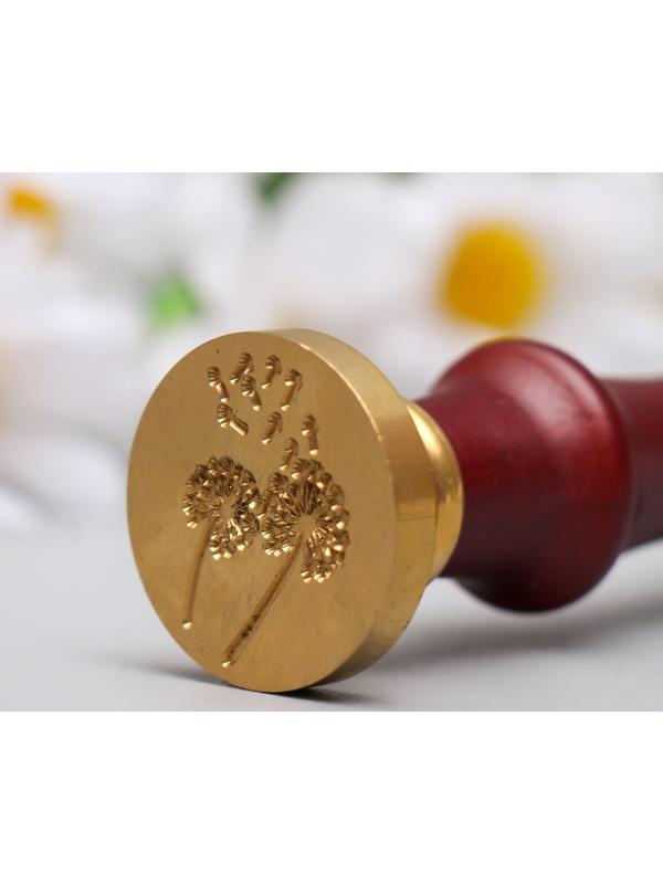 Печать для сургуча с деревянной ручкой 