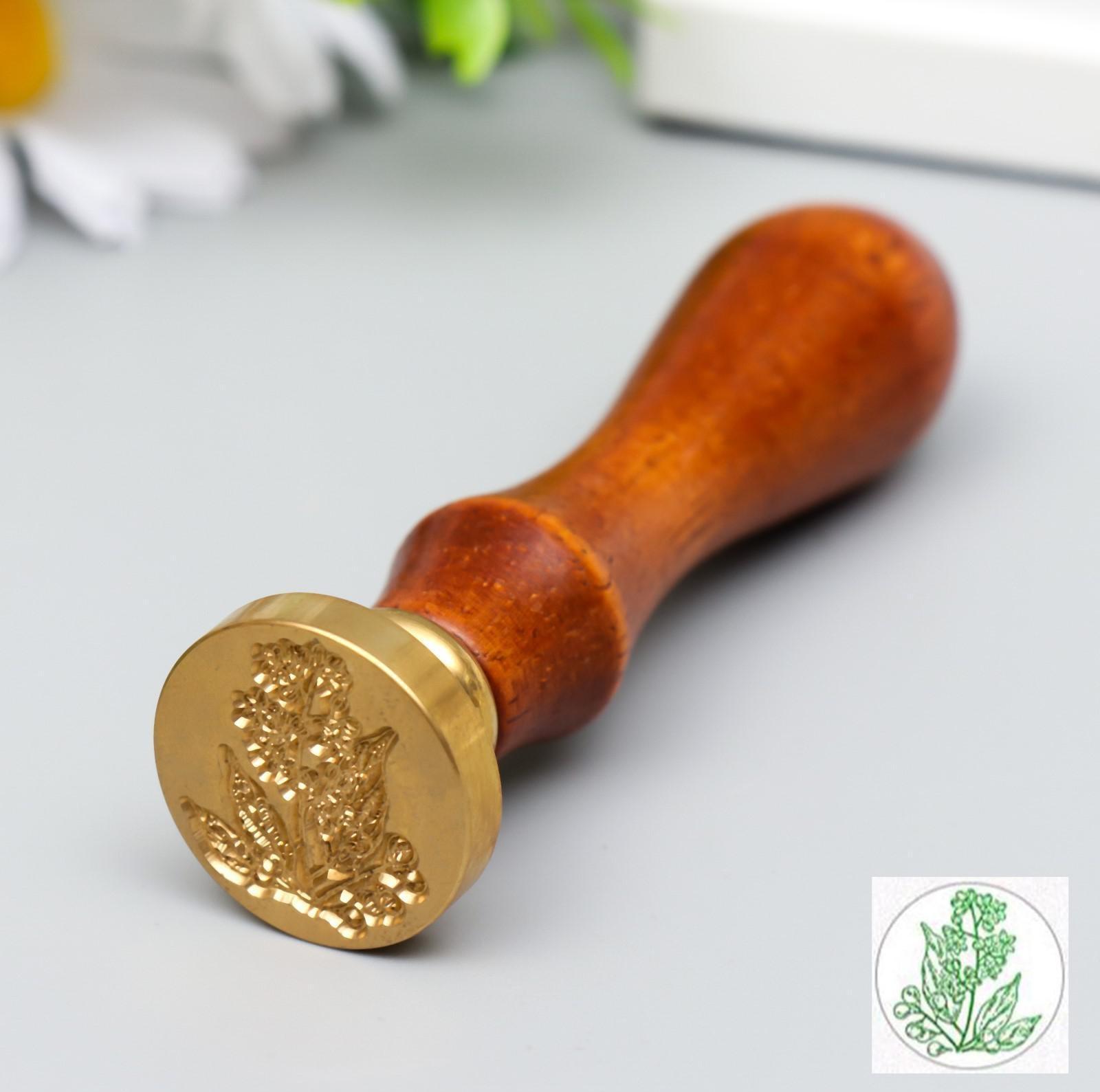 Печать для сургуча с деревянной ручкой 