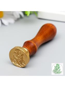 Печать для сургуча с деревянной ручкой 